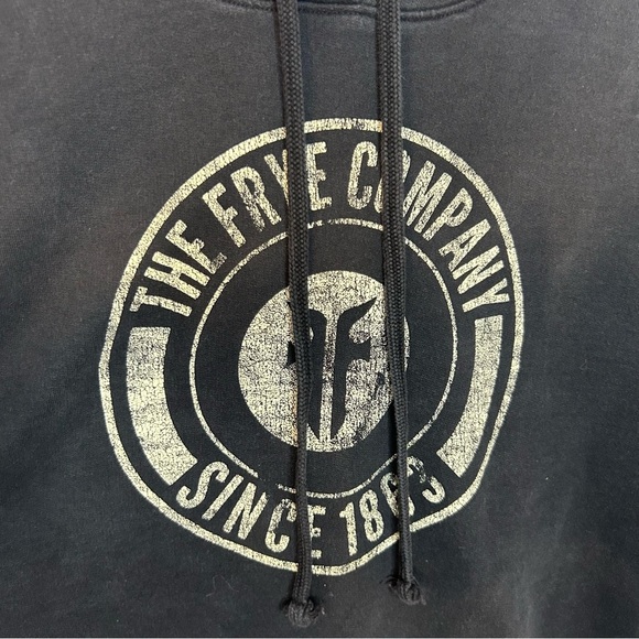 Frye Women’s Black and Cream Hoodie, Size Small, Hooded Sweatshirt - Picture 6 of 10
